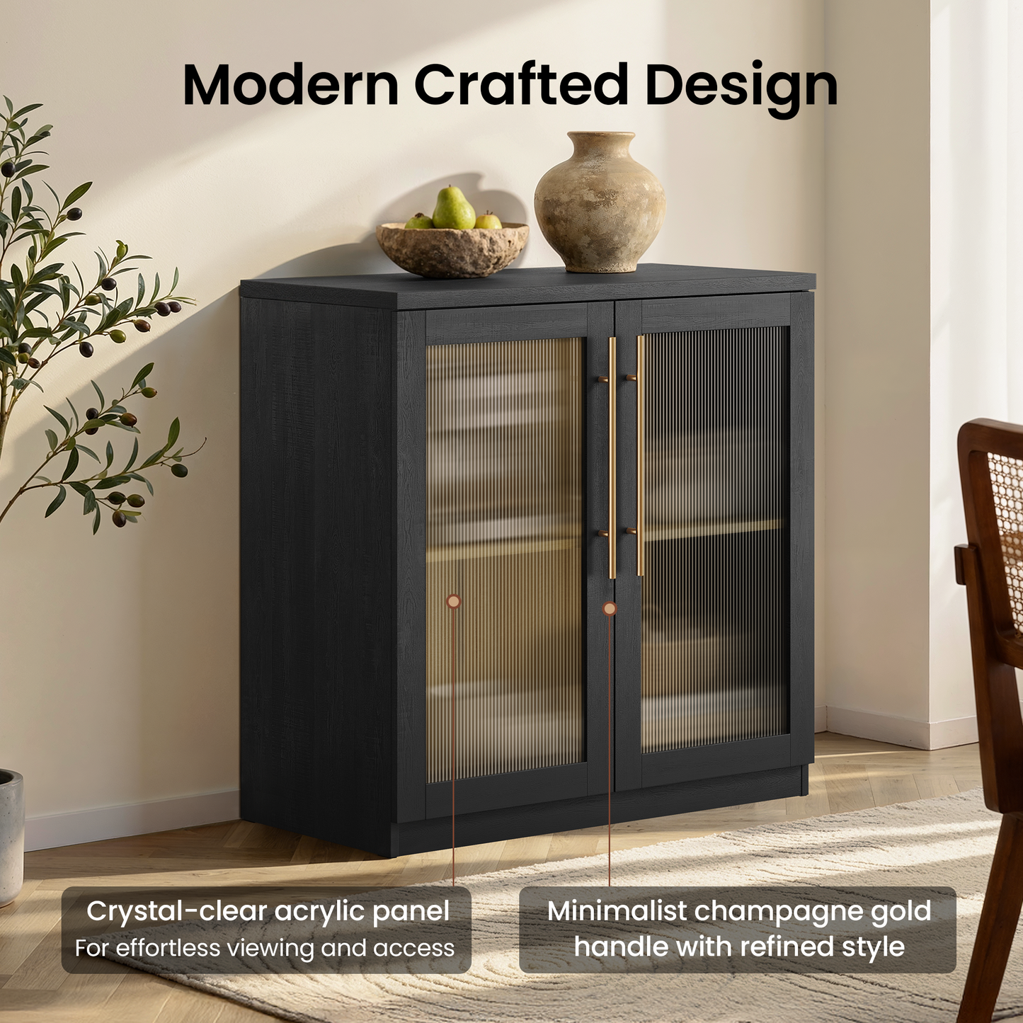 [Pre-sale] Harmo Block Sideboard Cabinet with Acrylic Door