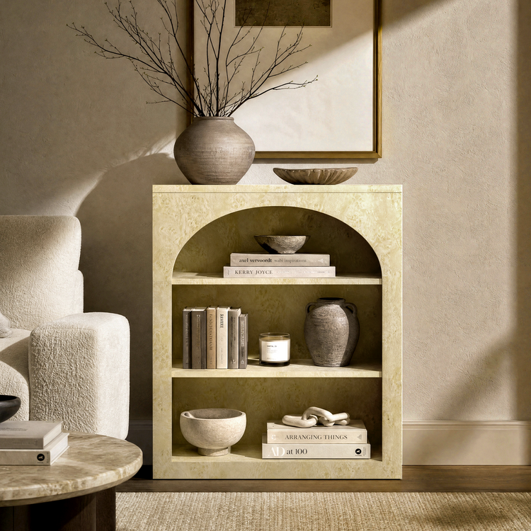 [Pre-sale] Harmo Block 3-Tier Modular Bookshelf, Burl Wood