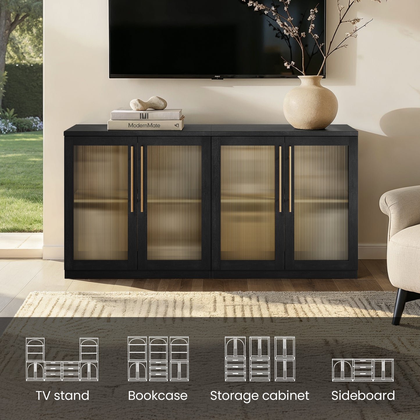 [Pre-sale] Harmo Block Sideboard Cabinet with Acrylic Door