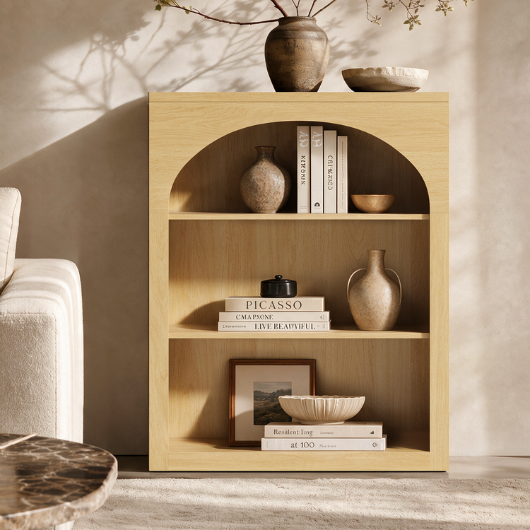 [Pre-sale] Harmo Block 3-Tier Modular Bookshelf, Natural wood