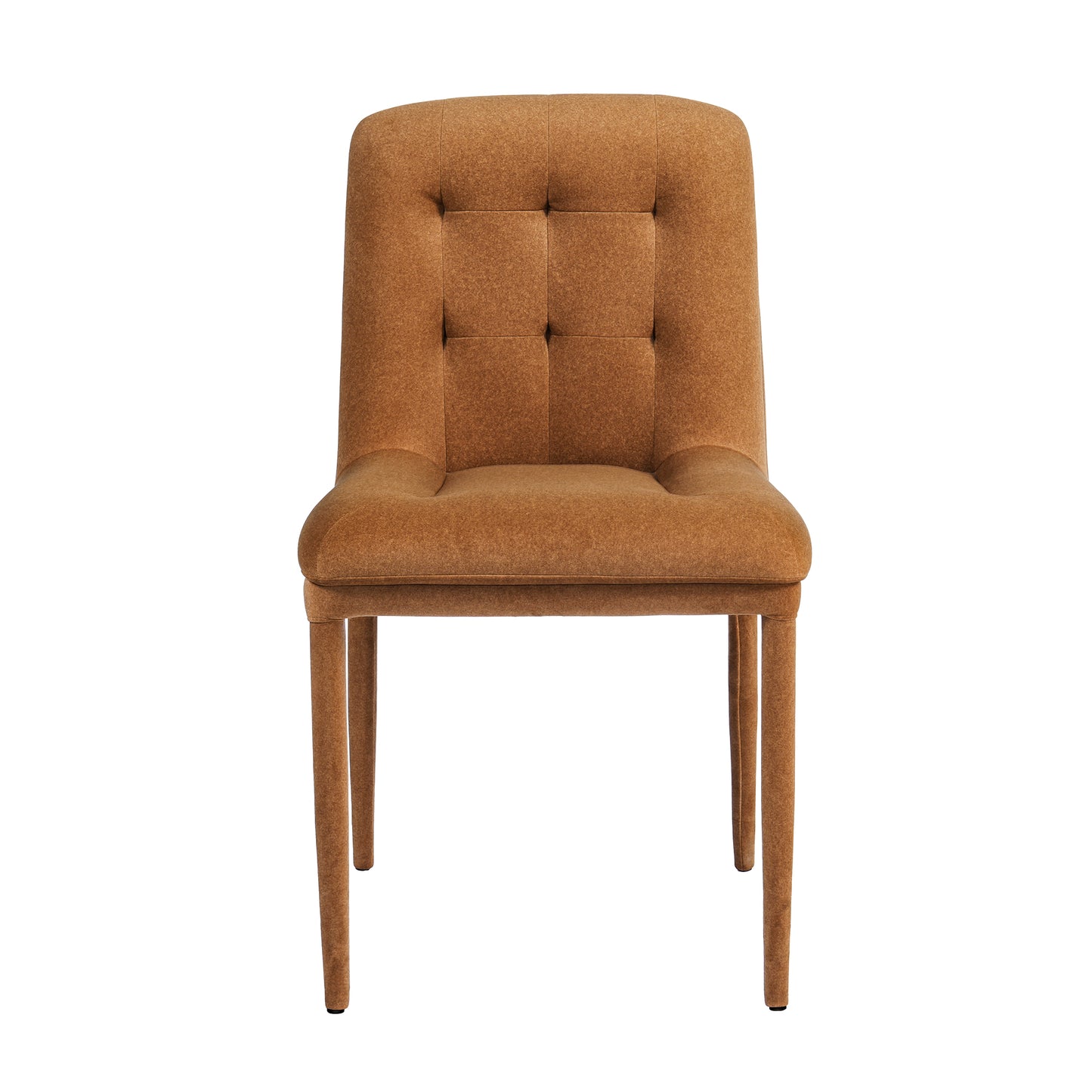 Double Layer Mohair Dining Chairs Set of 2, Coffee