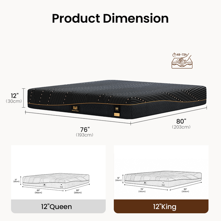 Elara King Storage Bed Frame with 12‘’ Cooling Memory Foam Mattress Set