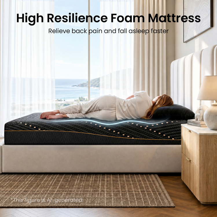 Elara King Storage Bed Frame with 12‘’ Cooling Memory Foam Mattress Set