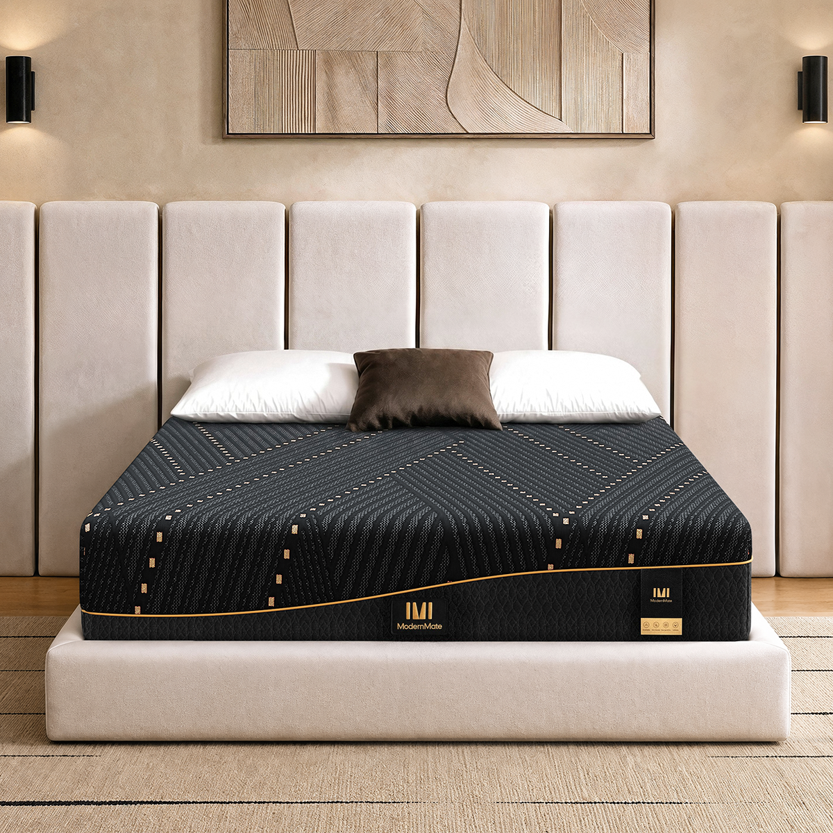 12" Cooling Copper Gel Mattress - Fiberglass-Free - Queen