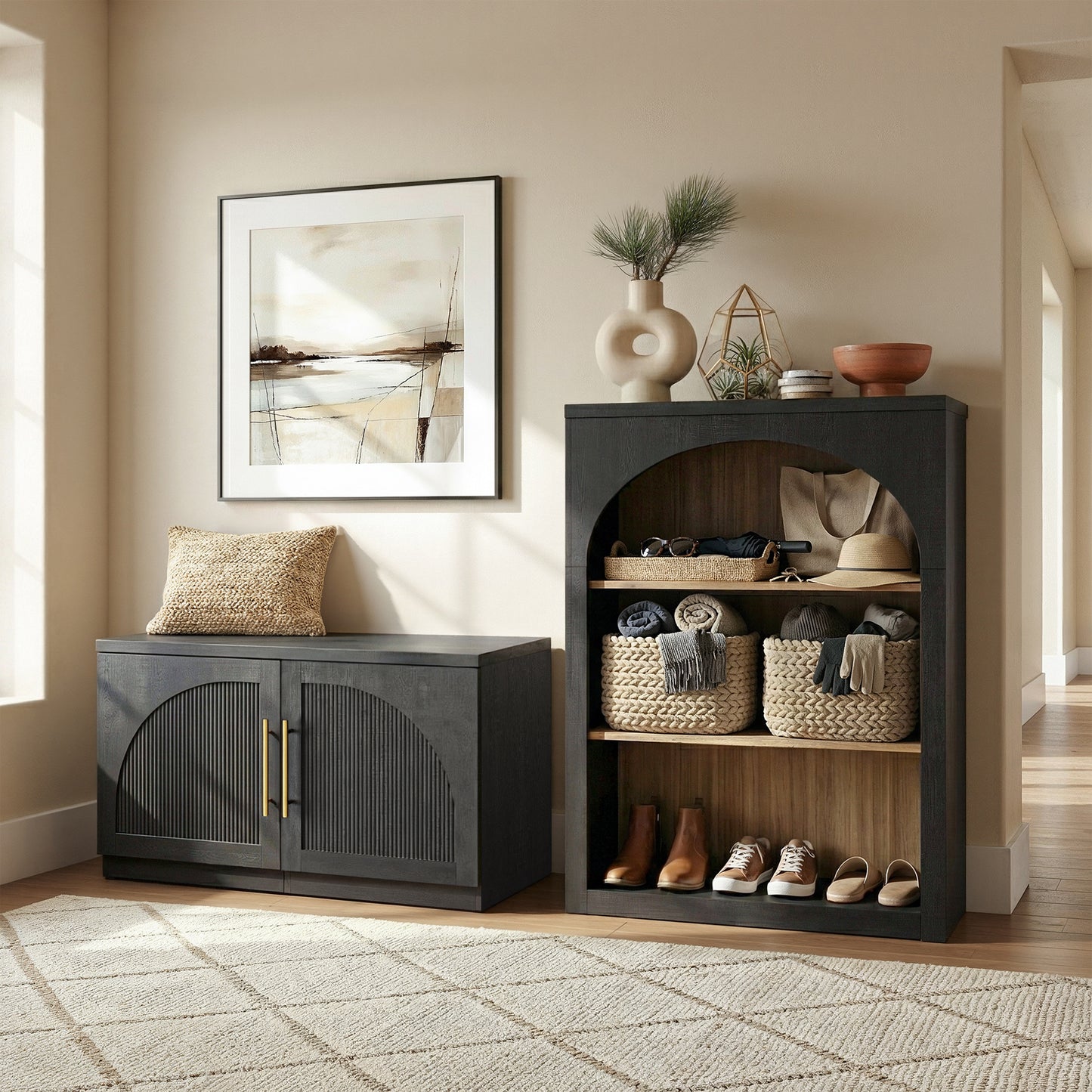 [Pre-sale] Harmo Block Arched Storage End Table Set of 2