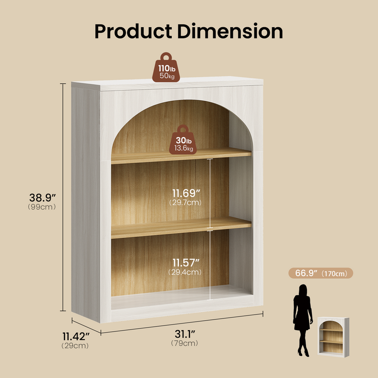 [Pre-sale] Harmo Block 3-Tier Modular Bookshelf, White