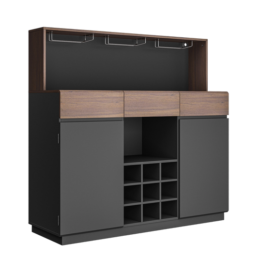 Whisper Series Wine & Coffee Bar with LED & Charging