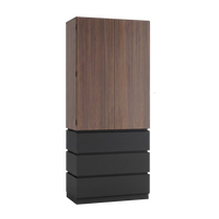 Whisper Series 70.8" Kitchen Pantry with 3 Drawers & Magnetic Closure