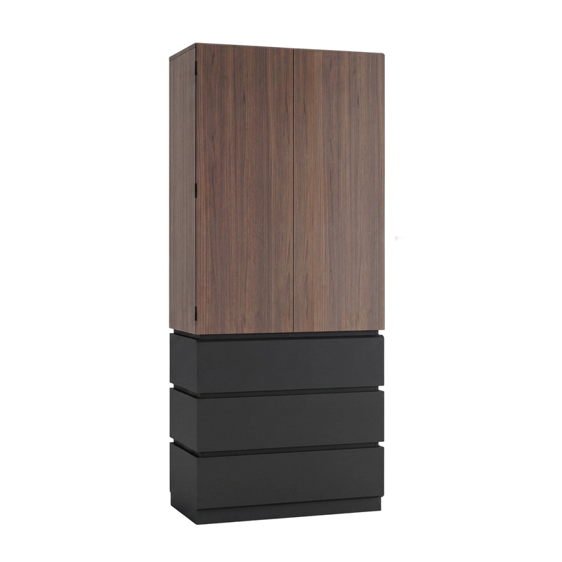 Whisper Series 70.8" Kitchen Pantry with 3 Drawers & Magnetic Closure