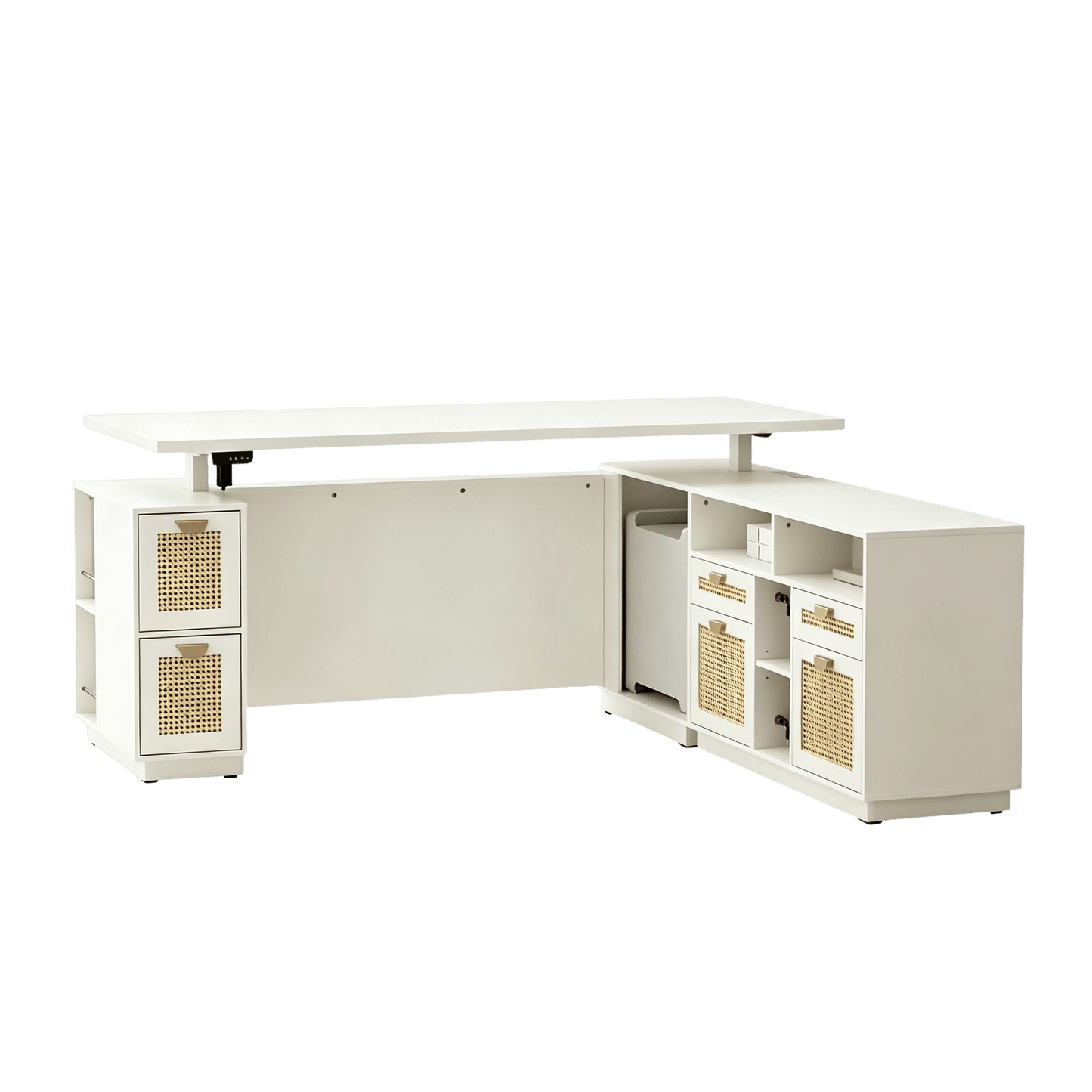 Soren 71" L Shaped Height-Adjustable Executive Desk