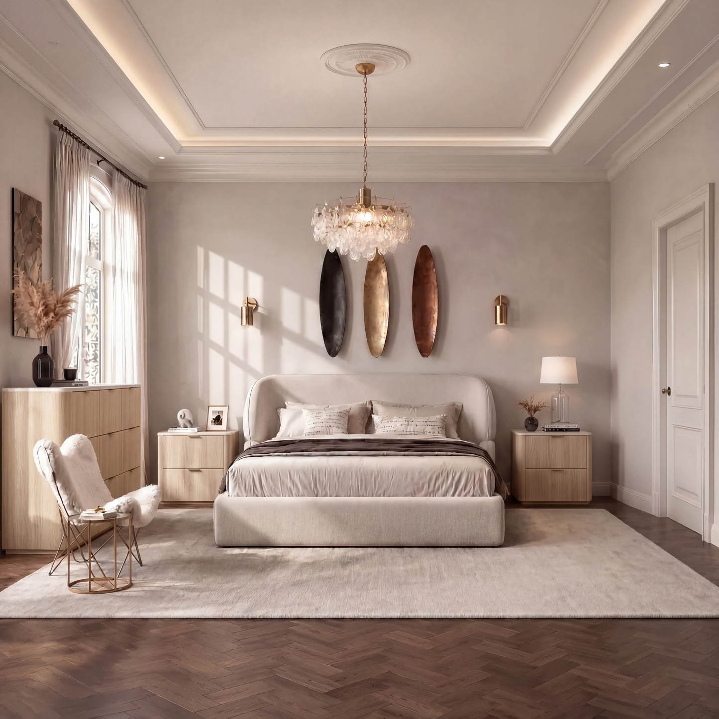 [Pre-sale] Cloud Cream Queen Platform Bed Frame with Pillow-Soft Wingback Headboard