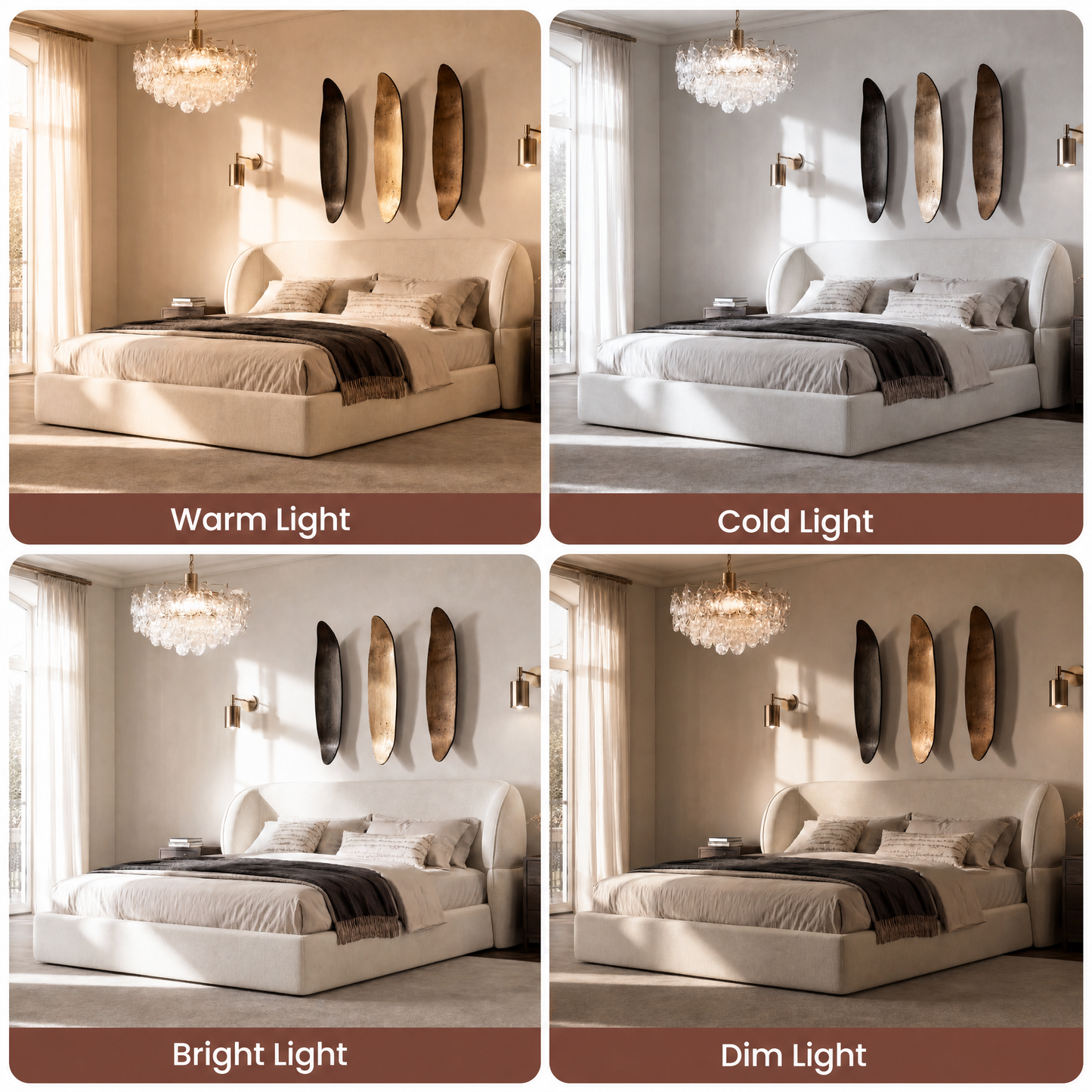 [Pre-sale] Cloud Cream Queen Platform Bed Frame with Pillow-Soft Wingback Headboard