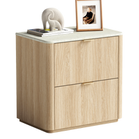 [Pre-Sale] Travertine 23.6" Fluted 2-Drawer Single Nightstand