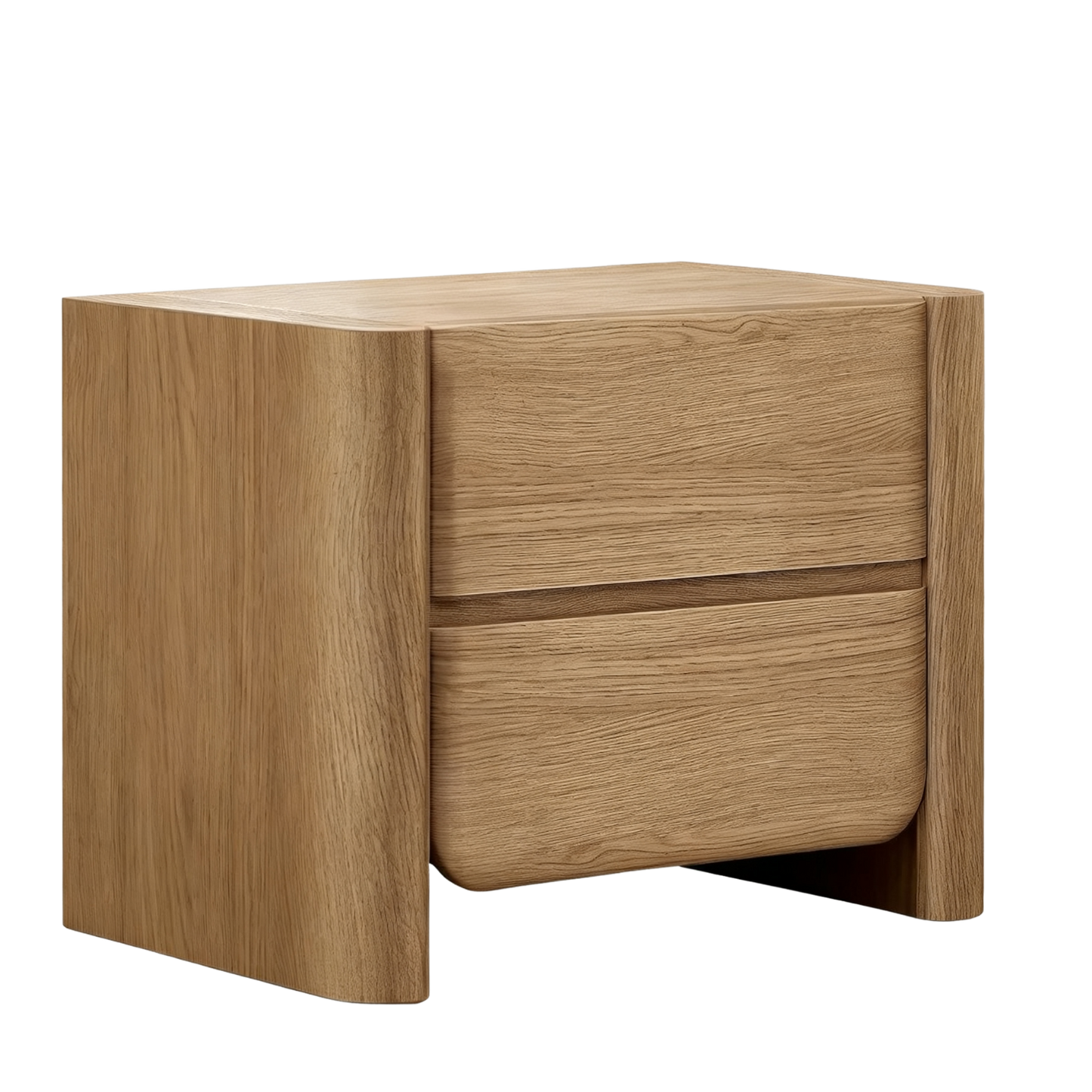 26" Nightstand with Charging Station, Large Bedside Table