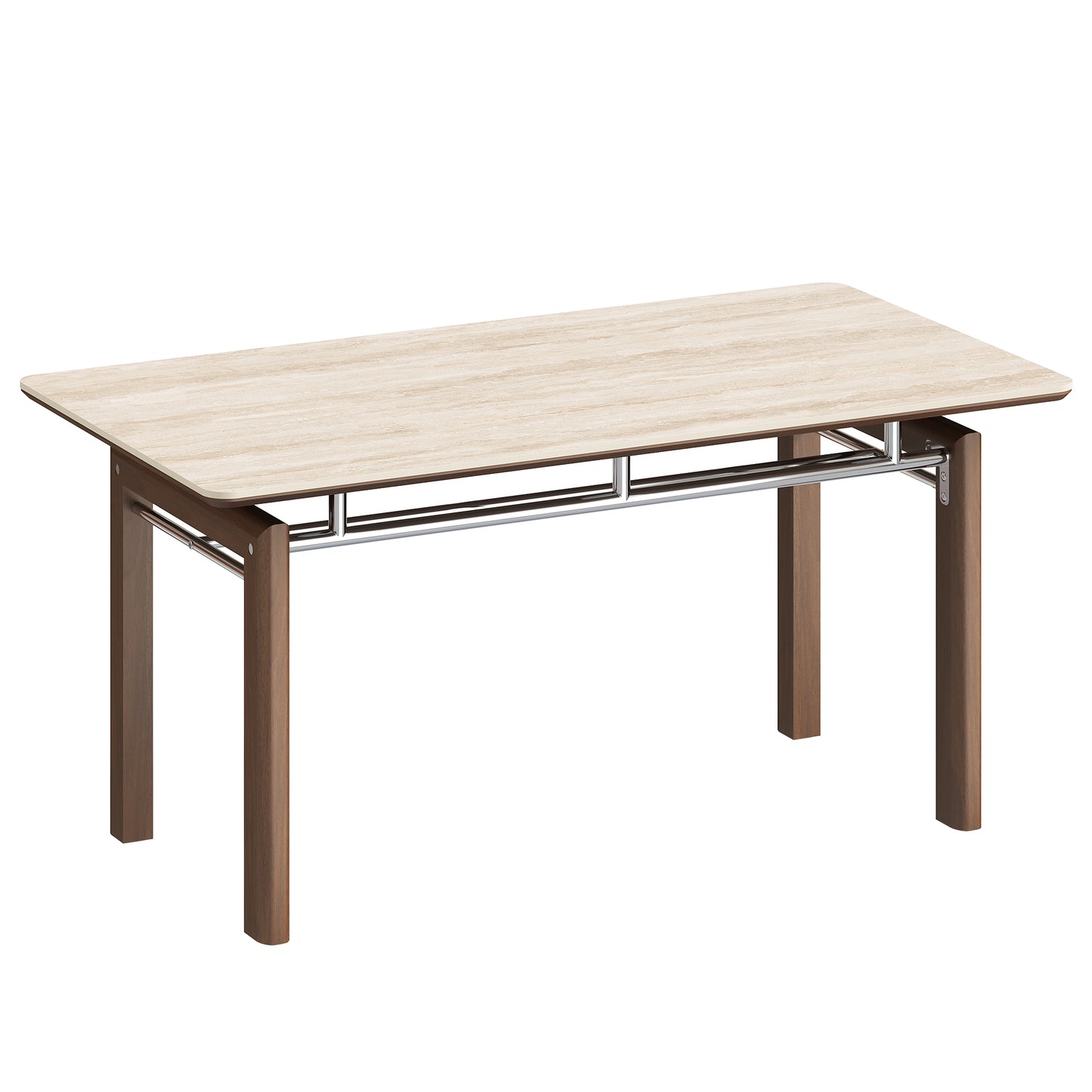 [Pre-Sale] 63" Matte Sintered Stone Dining Table, Roman Yellow for 4-6 People