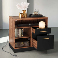 Soren Walnut File Cabinet