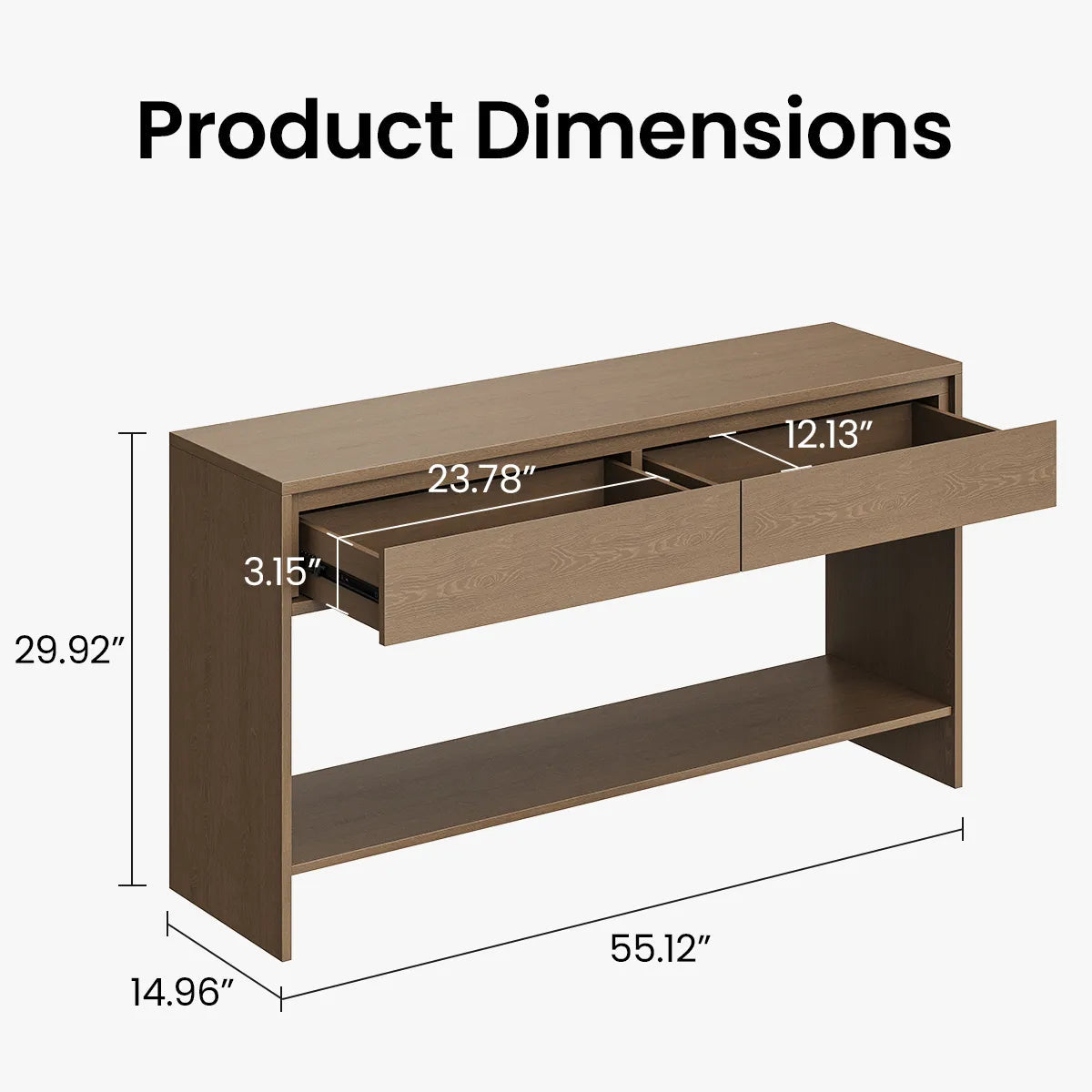 Rowan Solid Wood Console Table