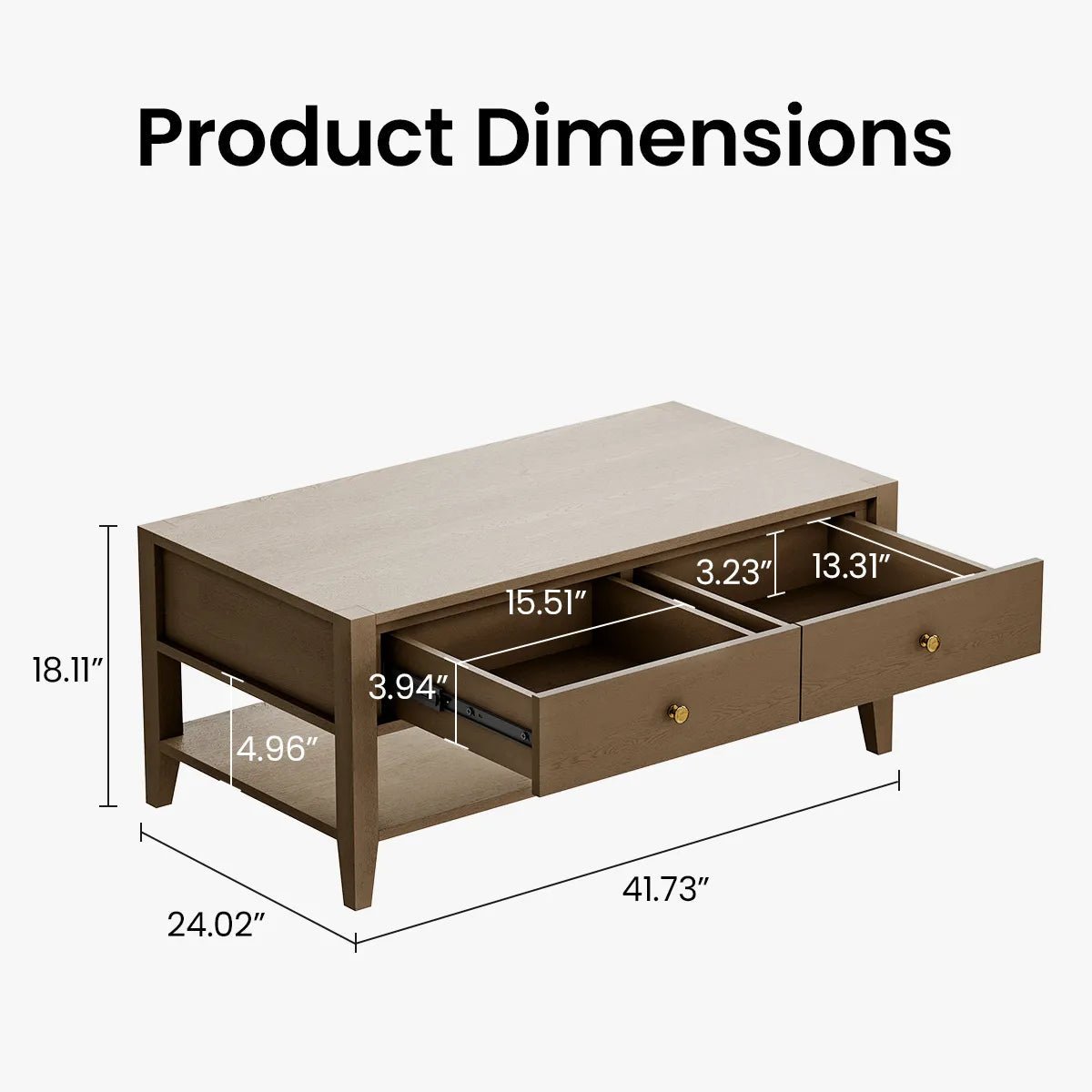 Rowan Solid Wood Coffee Table