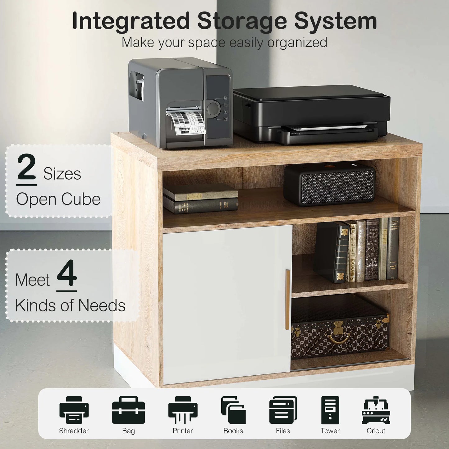 Soren Wood Natural Lateral Storage Cabinet