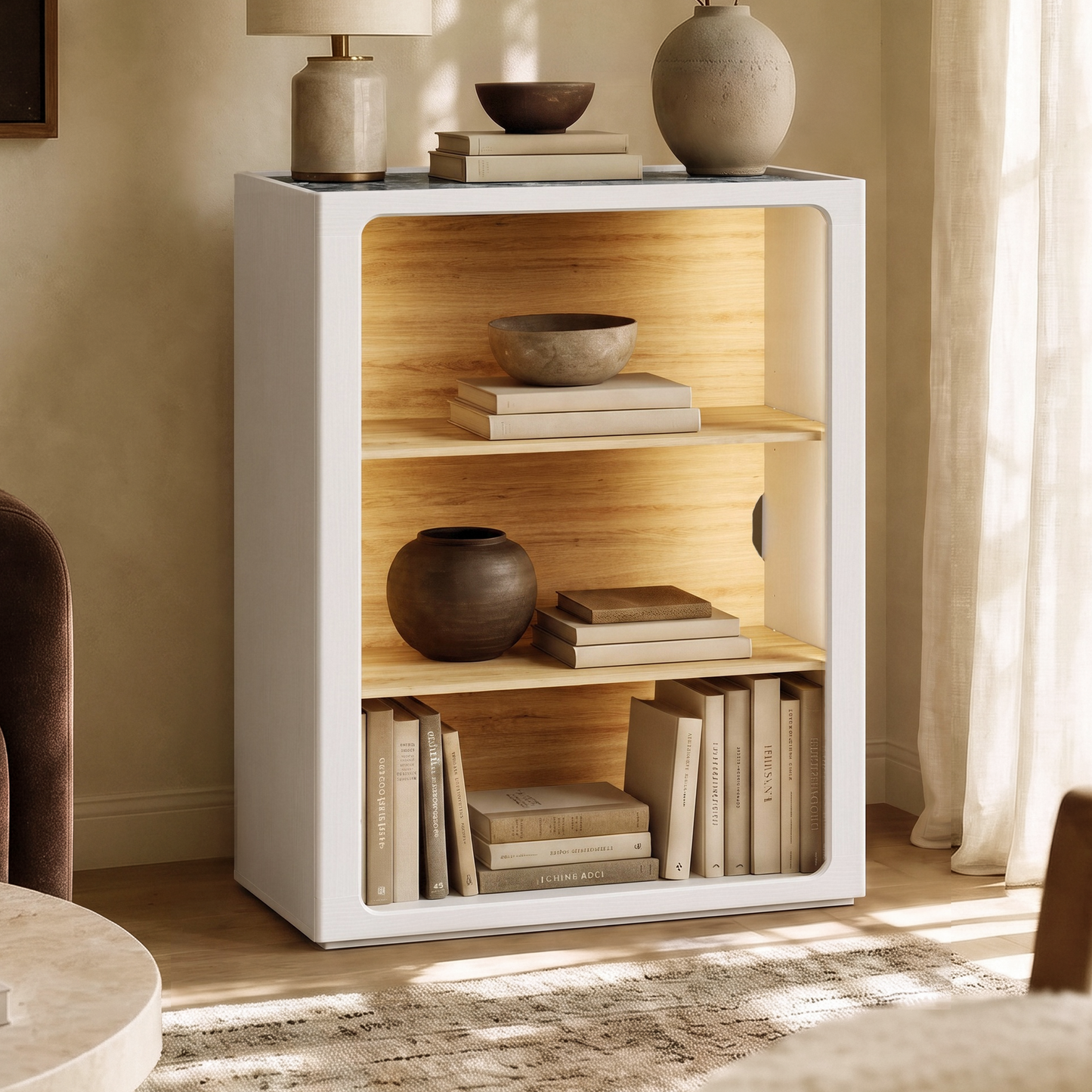 Flexmod 126" Modular Storage with Display Towers & Cabinets
