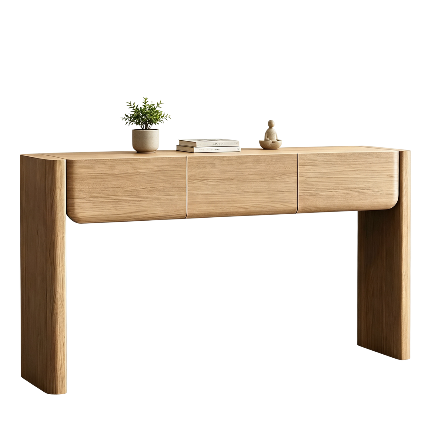 60'' Console Table with 3 Drawers, Modern Entryway Table