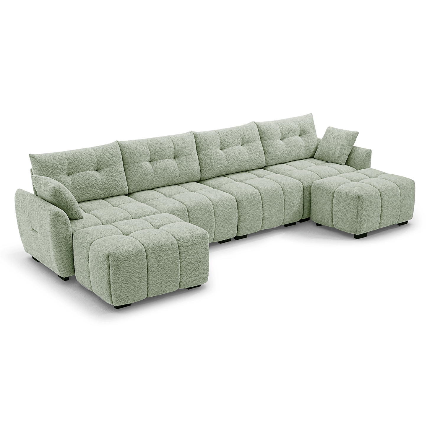 Ivy 4-Seat Clover Sectional Sofa