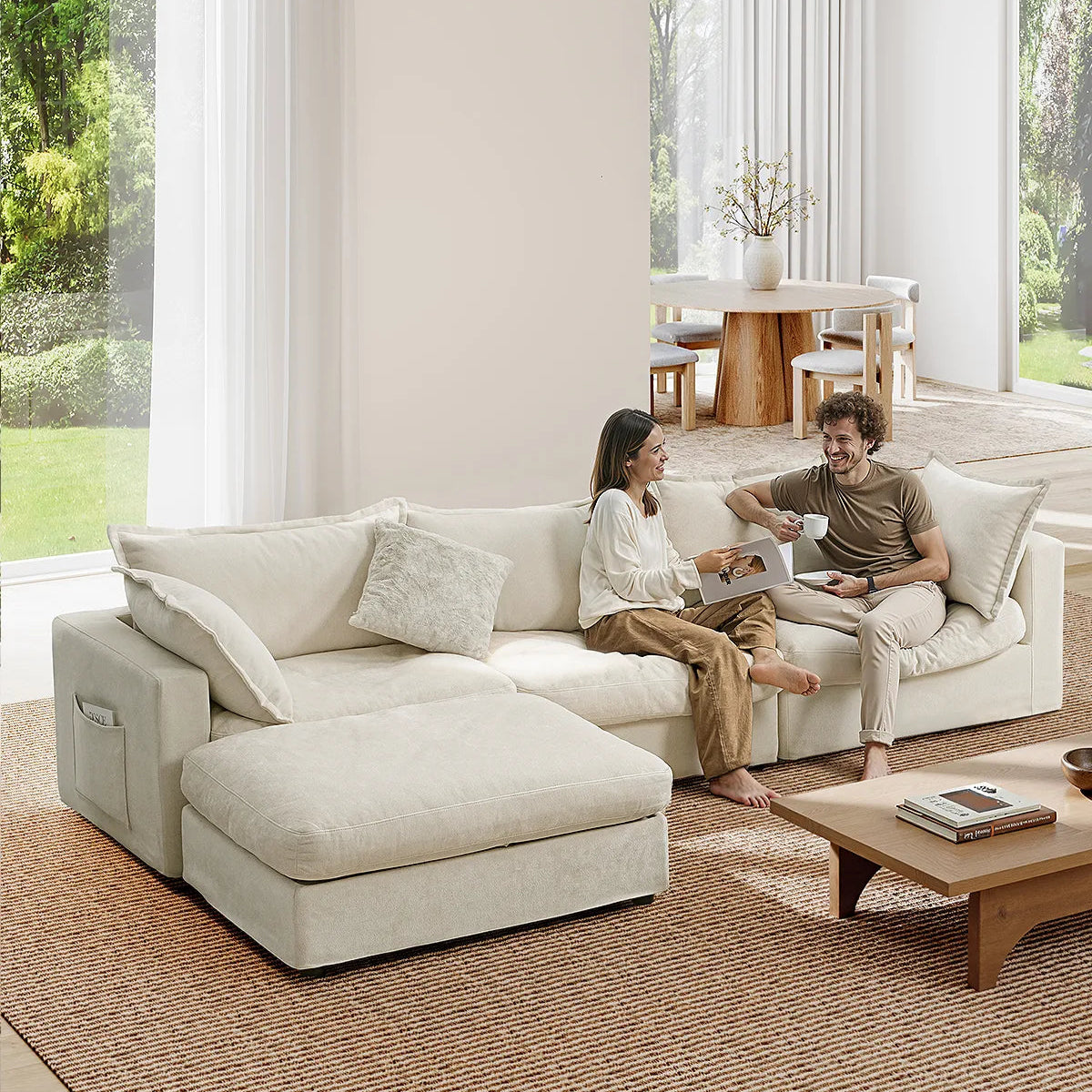 Silas 3-Seat Cloud Sectional Sofa