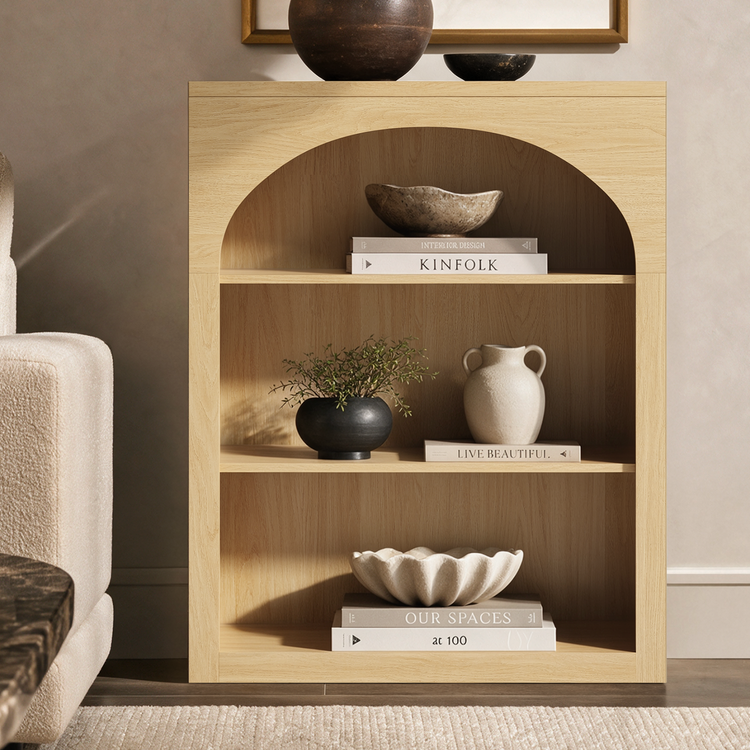 [Pre-sale] Harmo Block 3-Tier Modular Bookshelf, Natural wood