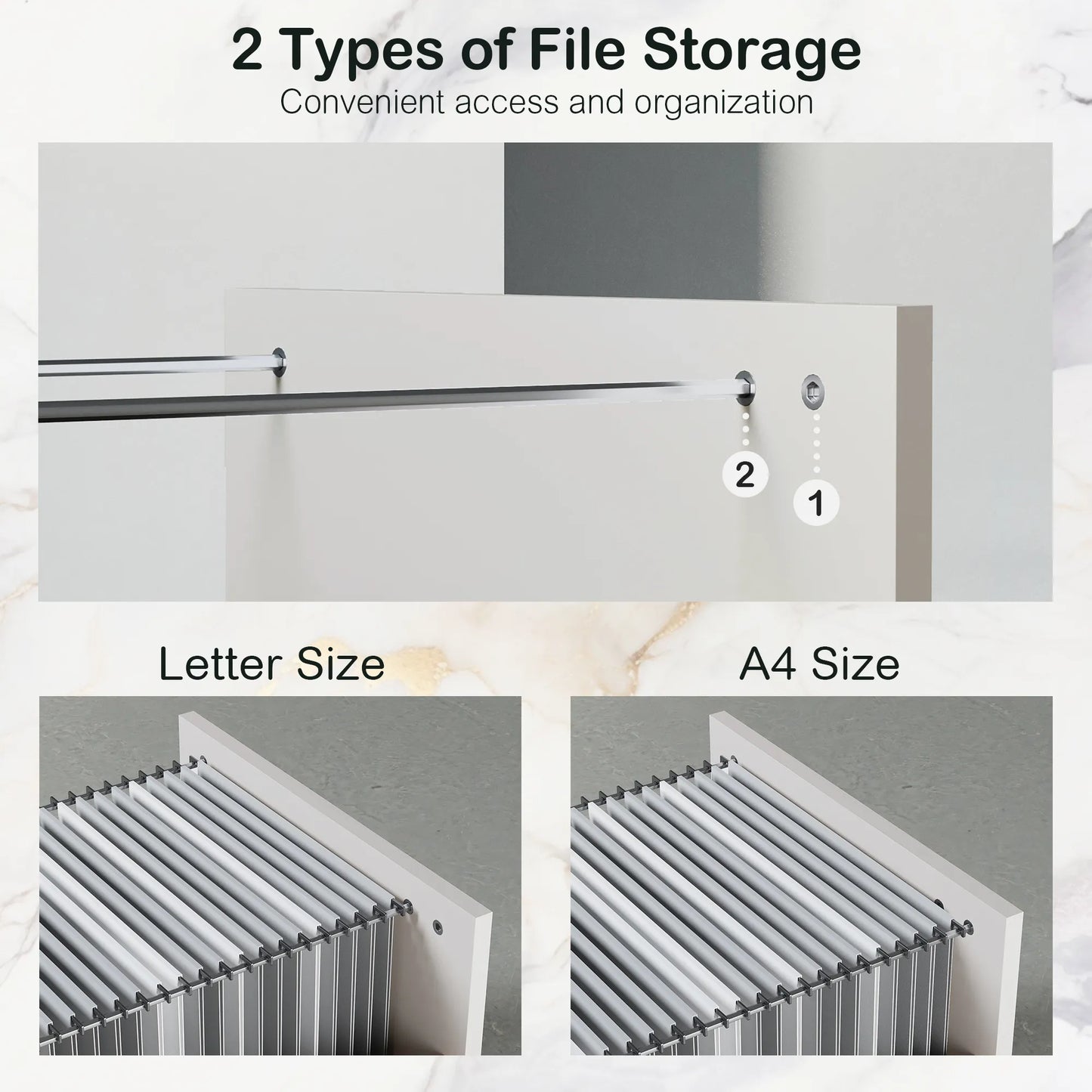 Soren 4-Drawer Wood Natural Storage File Cabinet