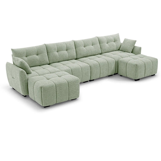 Ivy 4-Seat Clover Sectional Sofa