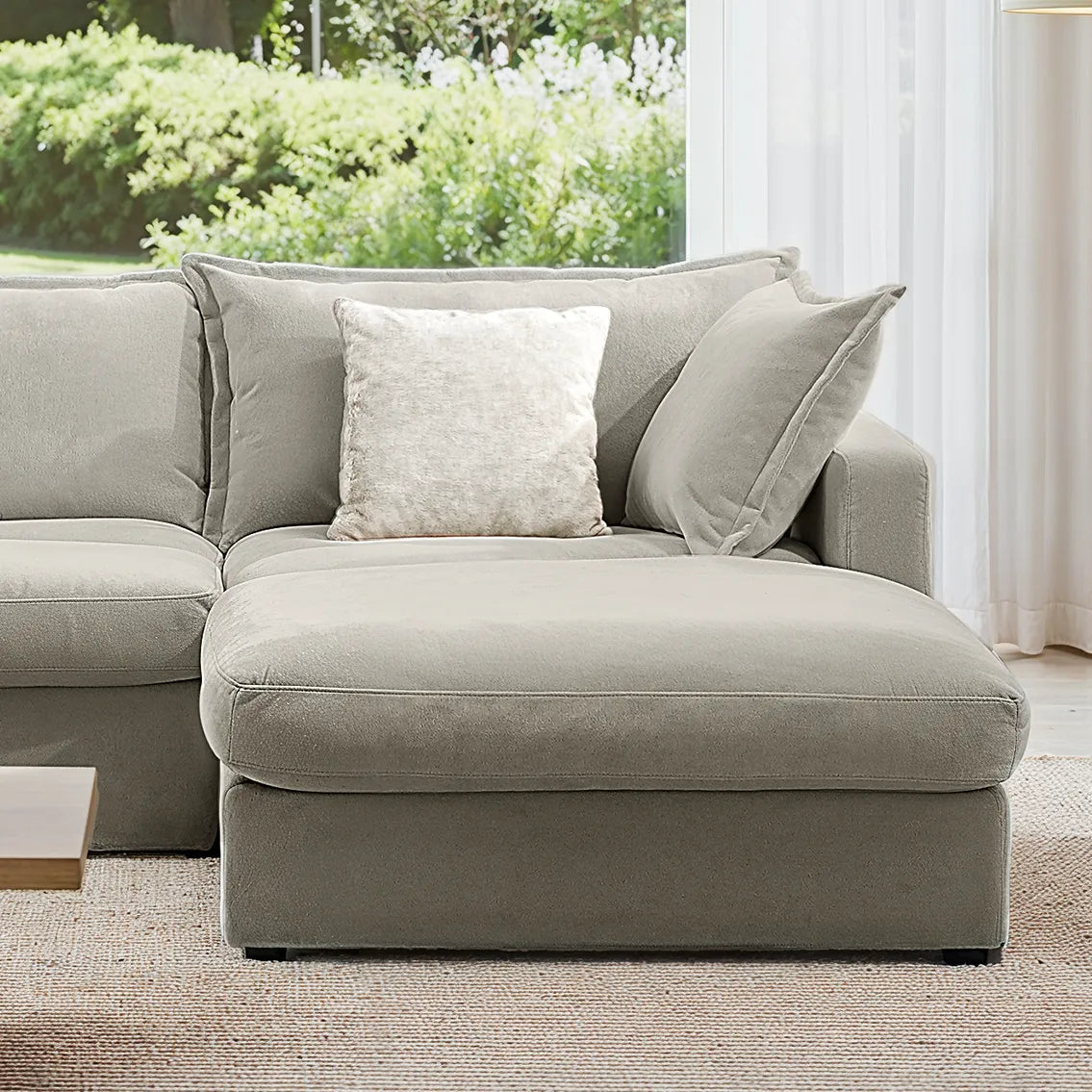 Silas 4-Seat Mist Sectional Sofa