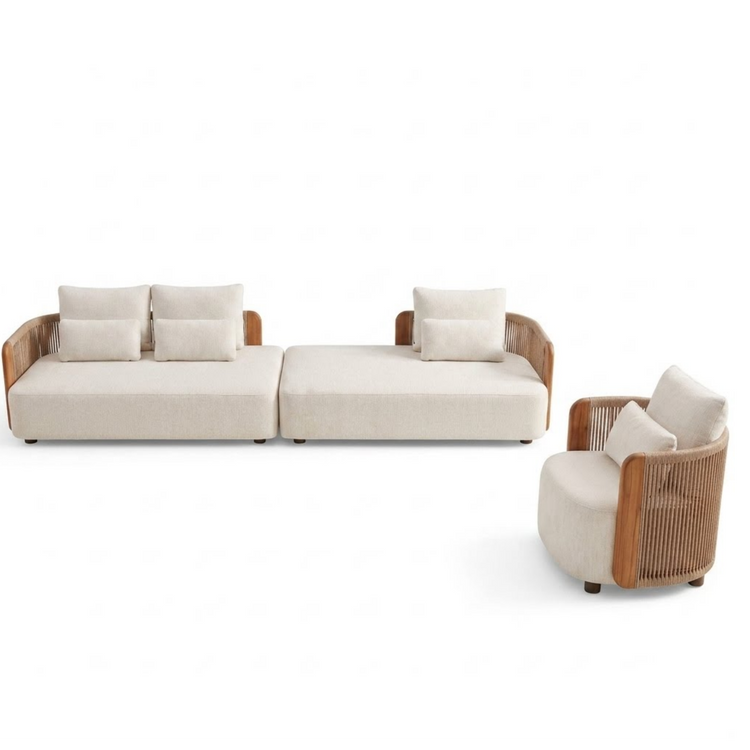 Mesa 3-Piece Outdoor Modular Sofa Set (Excludes Coffee Table)