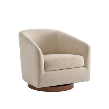 Sillón decorativo giratorio de 360° tapizado