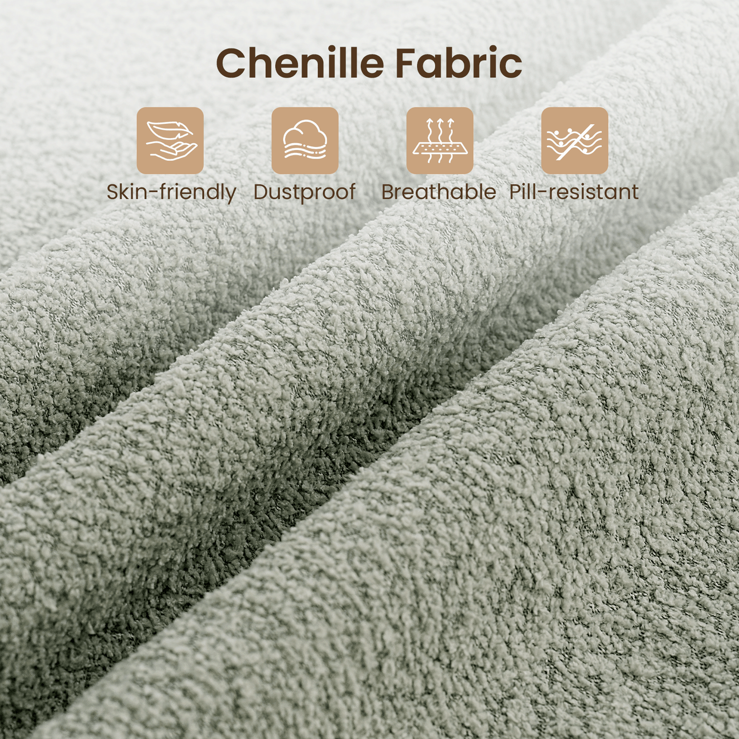 Ivy 3-Seat Clover Sectional Sofa