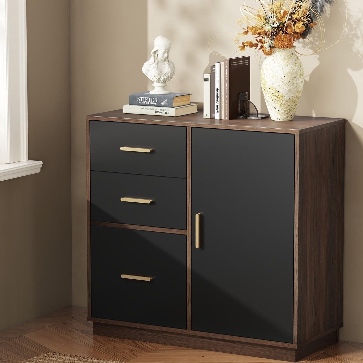 31.5" Office Storage Cabinet with 3 Drawers