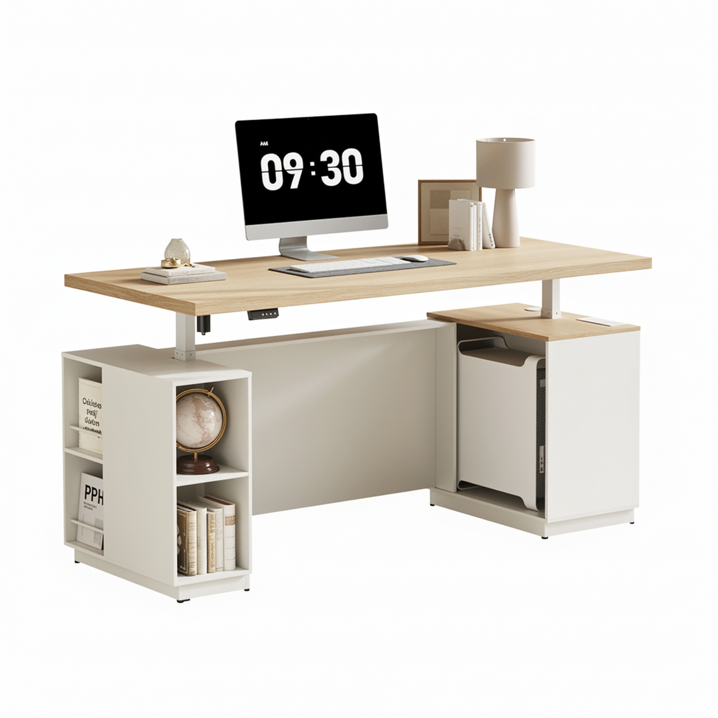 Soren 71" Height-Adjustable Natural Standing Desk