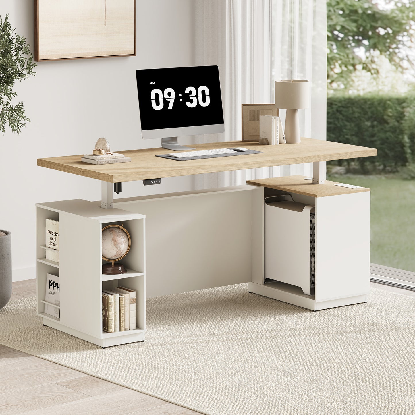 Soren 71" Height-Adjustable Natural Standing Desk