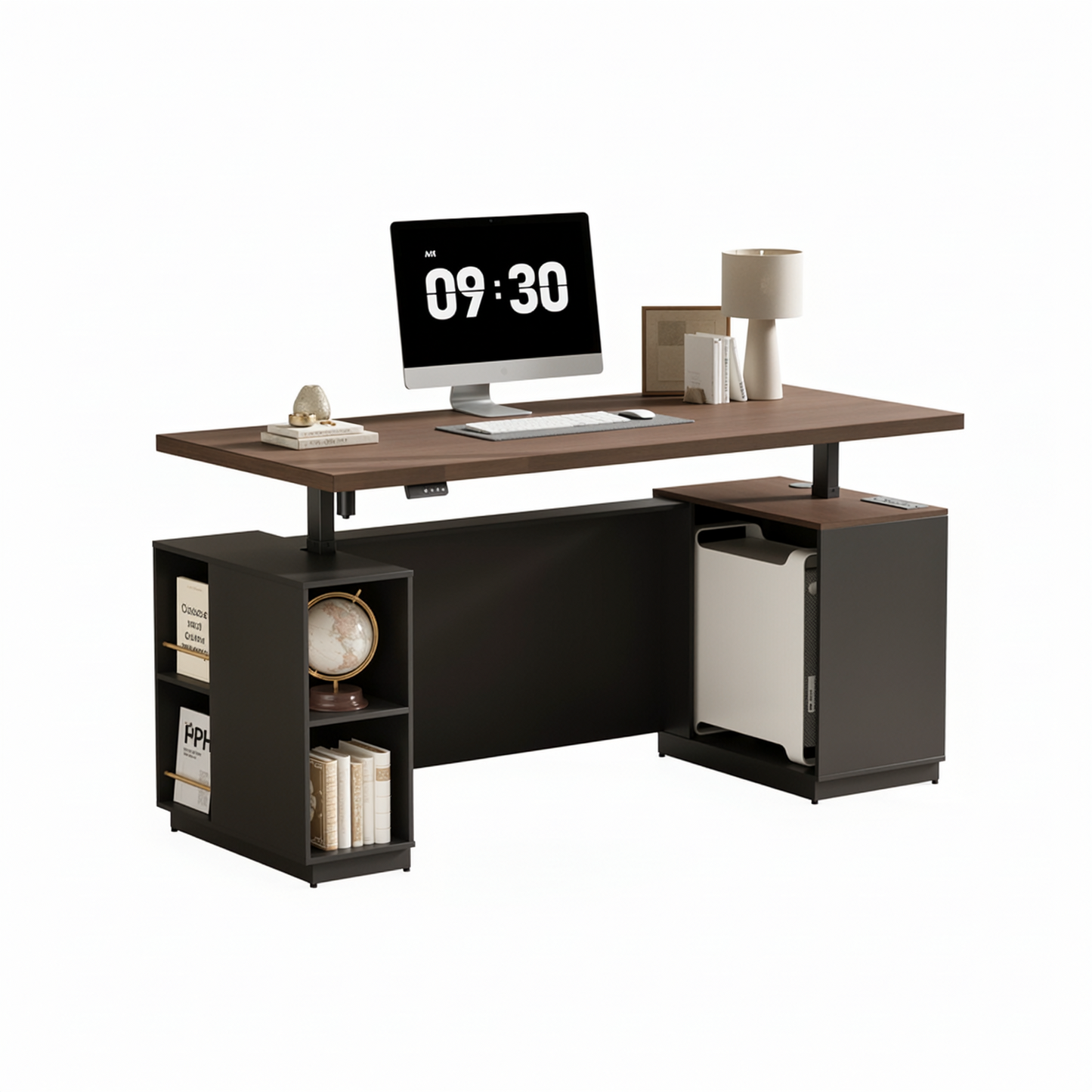 Soren 71" Height-Adjustable Walnut Standing Desk