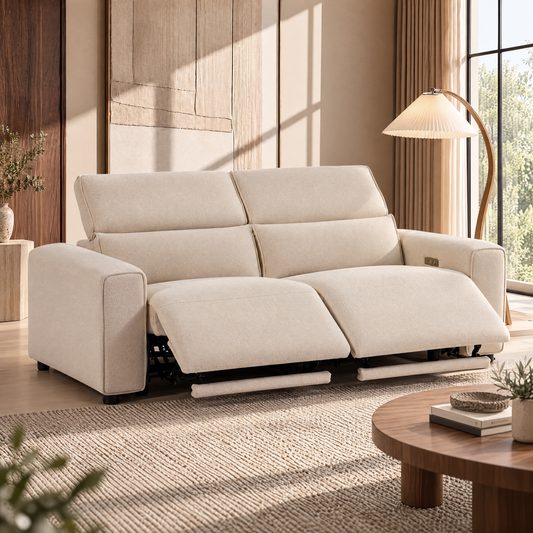 [Pre-Sale] 78.7" Power Reclining Sofa Loveseat with Free Modular Combination