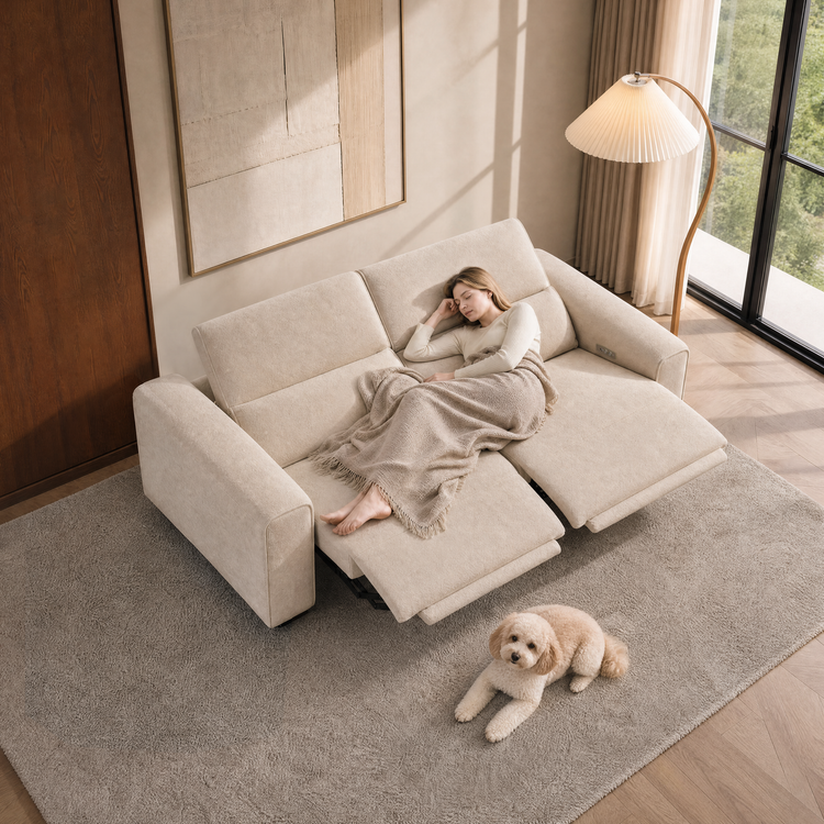 [Pre-Sale] 78.7" Power Reclining Sofa Loveseat with Free Modular Combination