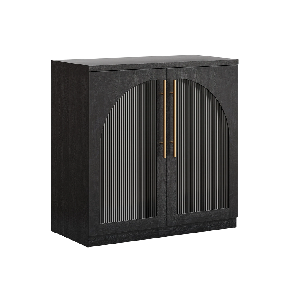 [Pre-Sale] Harmo Block 31" Arched Fluted Accent Cabinet