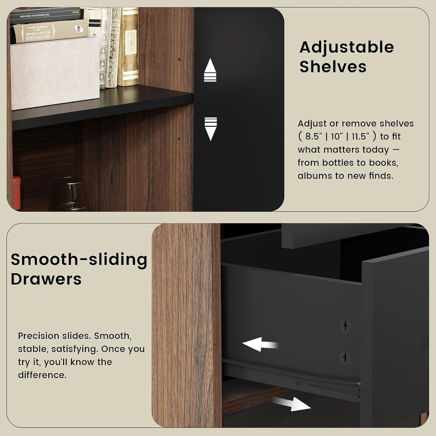 31.5" Office Storage Cabinet with 3 Drawers