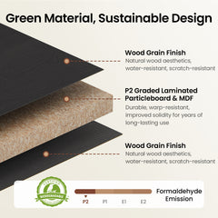 The graphic shows a chip-textured inner layer between two outer surface layers