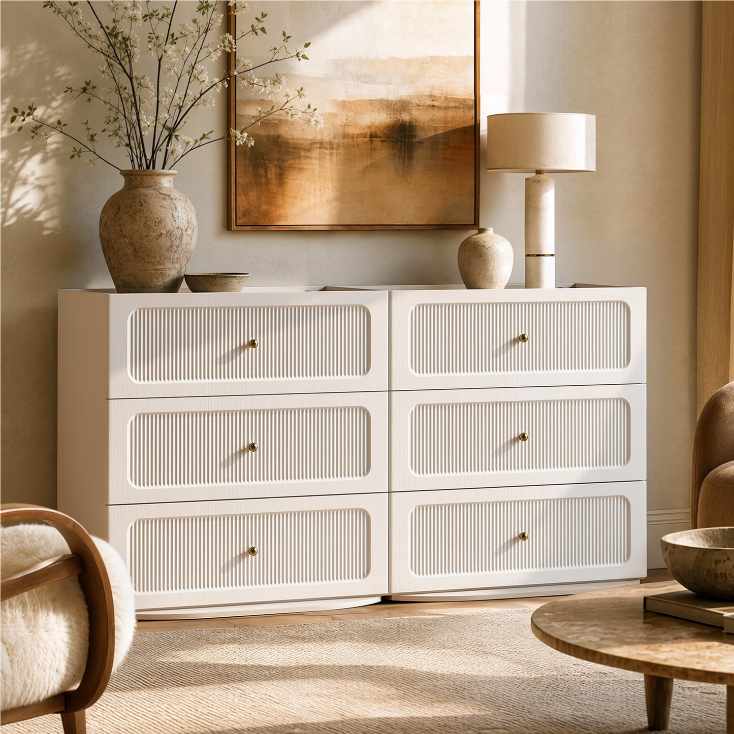 Flexmod 126" Modular Storage with Display Towers, Drawers & Cabinets