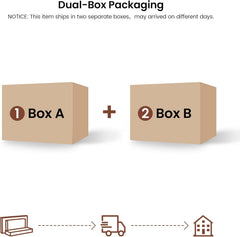 Two numbered package illustrations are shown side by side