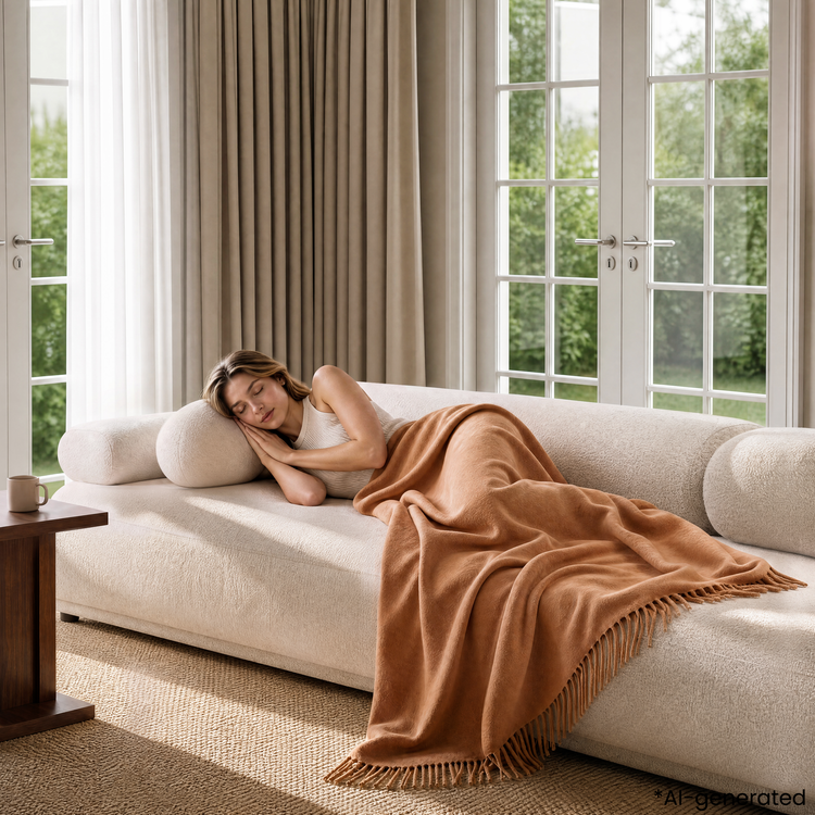 Sofá de 3 plazas de terciopelo beige | Sofá modular italiano moderno