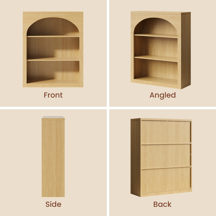 [Pre-sale] Harmo Block 3-Tier Modular Bookshelf, Natural wood
