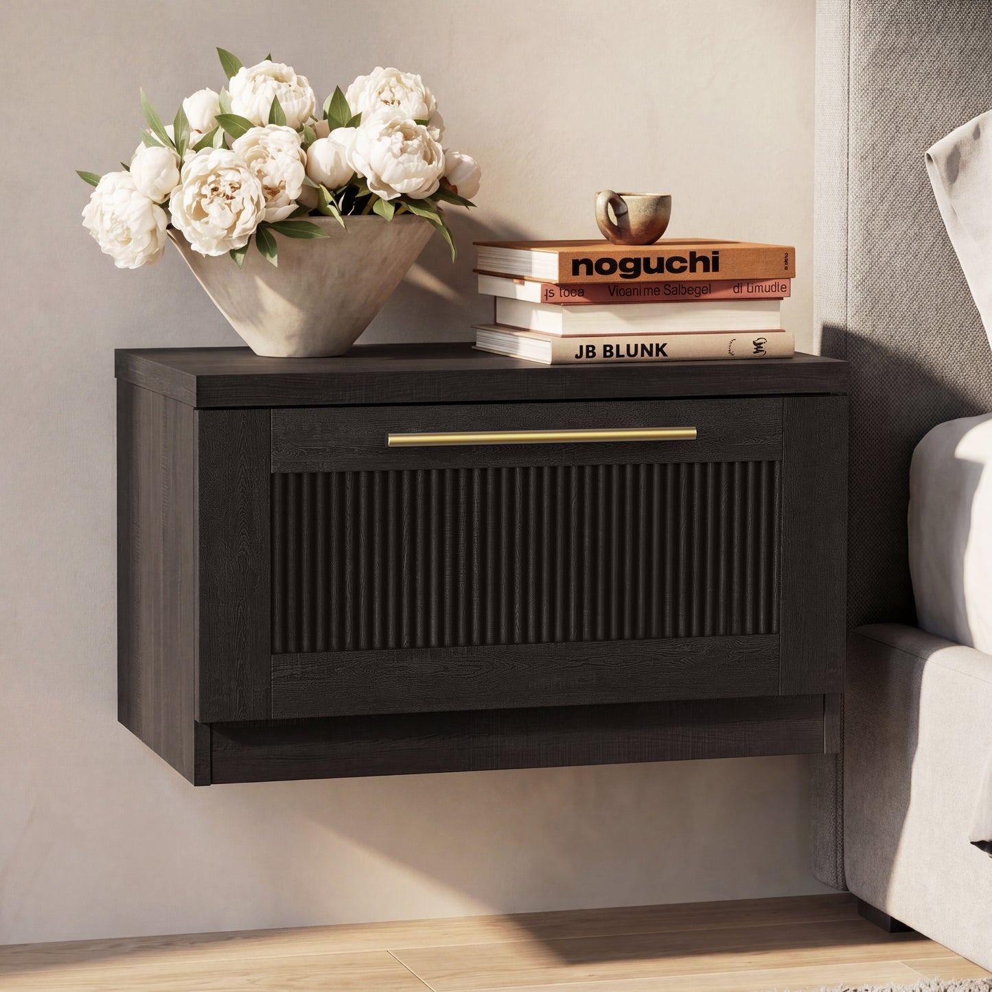 [Pre-sale] Harmo Block Black Floating Nightstand