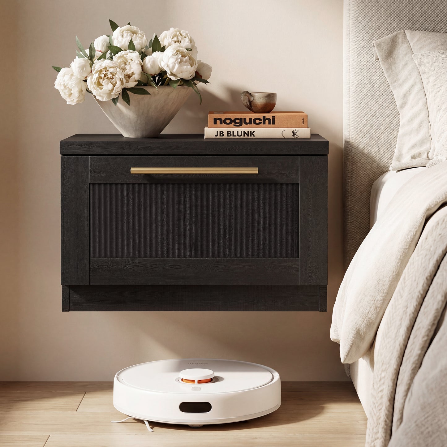 [Pre-sale] Harmo Block Black Floating Nightstand