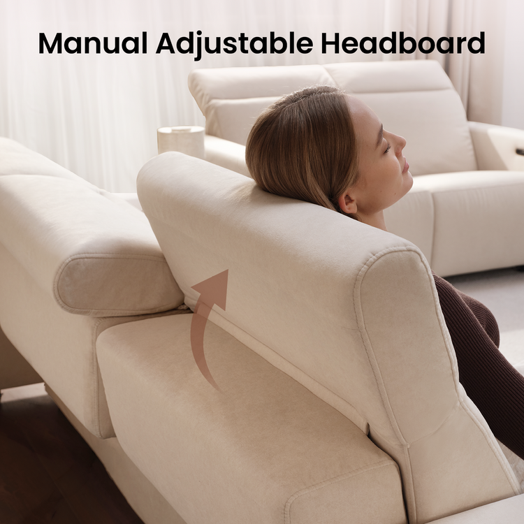 [Pre-sale] Lodden 96" 3-Seater Power Reclining Sofa with Zero Gravity & USB-C，Beige